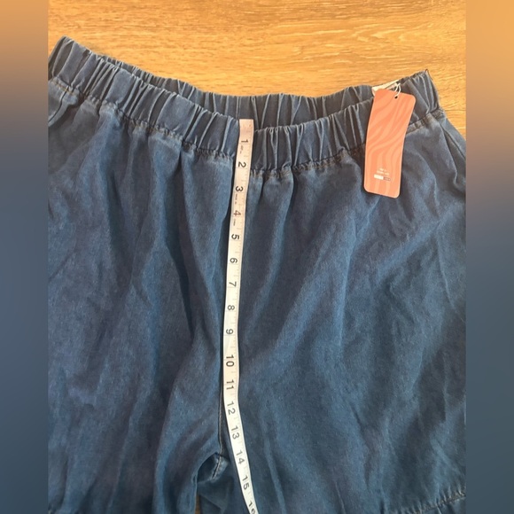 Indie Y2K Womens Denim Pants 4X Boho Wide Leg Tiered High Waist Palazzo Jeans - Picture 4 of 6